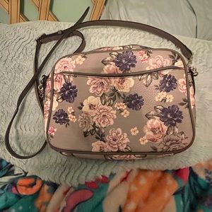 Nine West Calla Camera Bag, Fall Floral Gray Blue